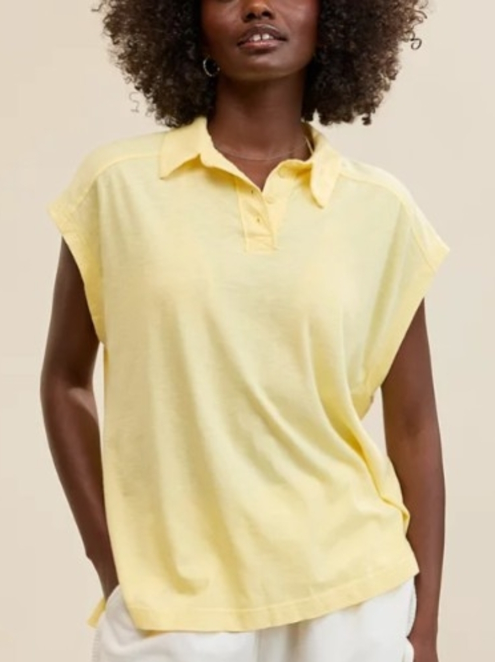 Aerie Happiest Oversized Polo T-Shirt